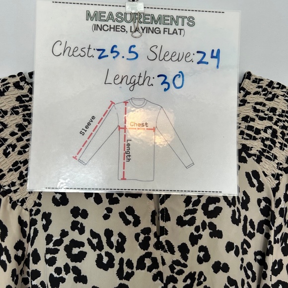 Ophelia Roe Leopard Print Blouse - Size 2X‎ - Picture 8 of 9